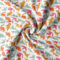 Coated  Cotton ARLO White / Vivid Multicolored